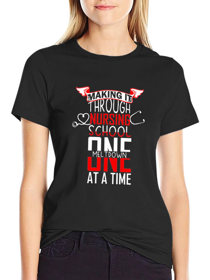 Nursing School Meltdown T-Shirt - Funny Nurse Tee