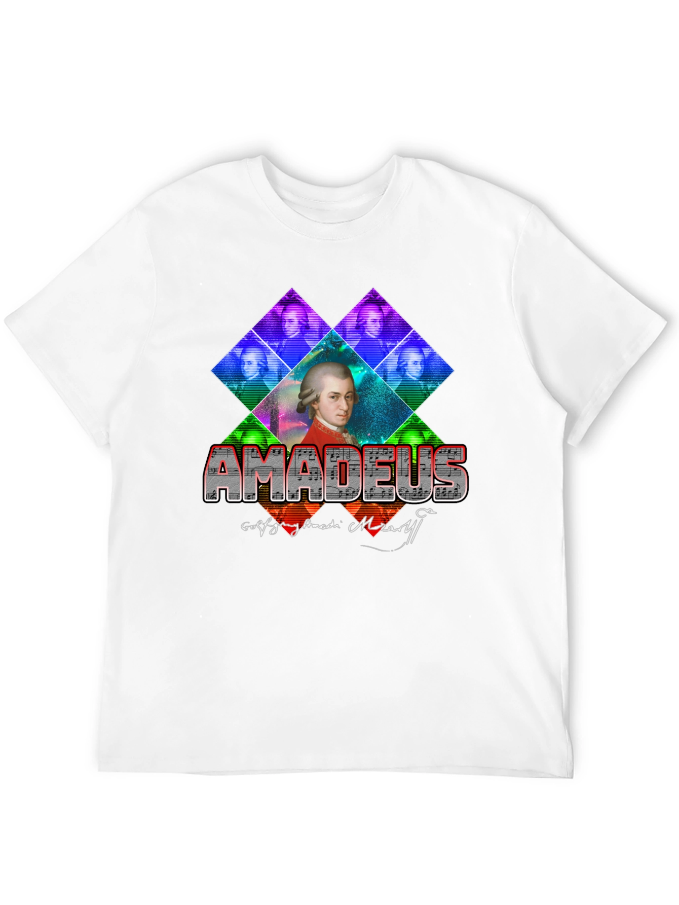 Amadeus Mozart Graphic T-Shirt - Classic Composer Tee