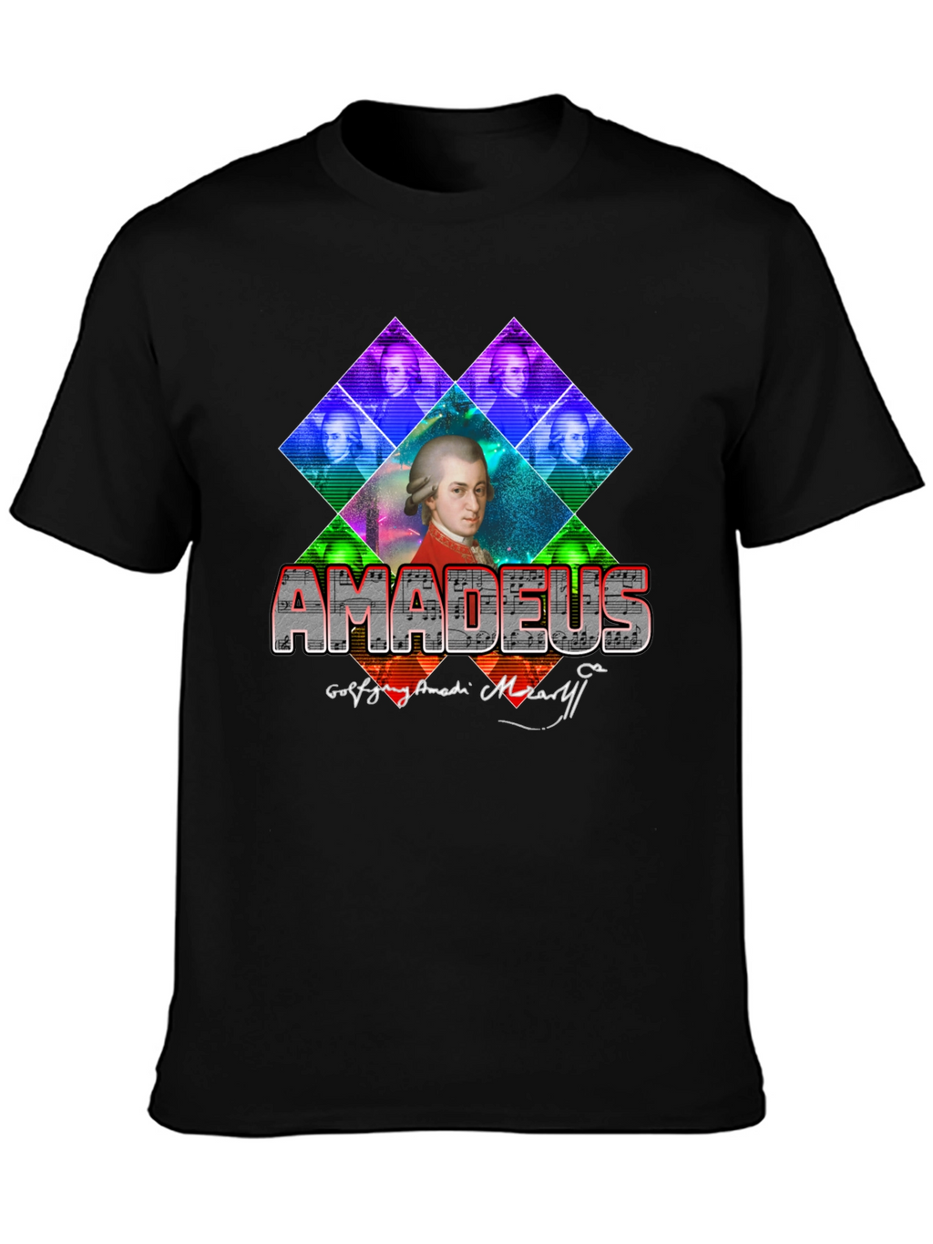 Amadeus Mozart Graphic T-Shirt - Classic Composer Tee