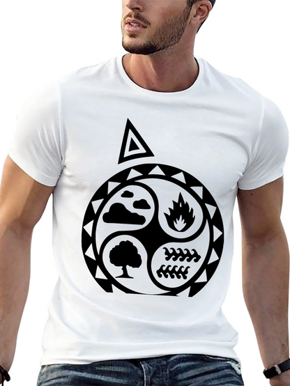 Elements T-Shirt: Earth Air Fire Water Symbol