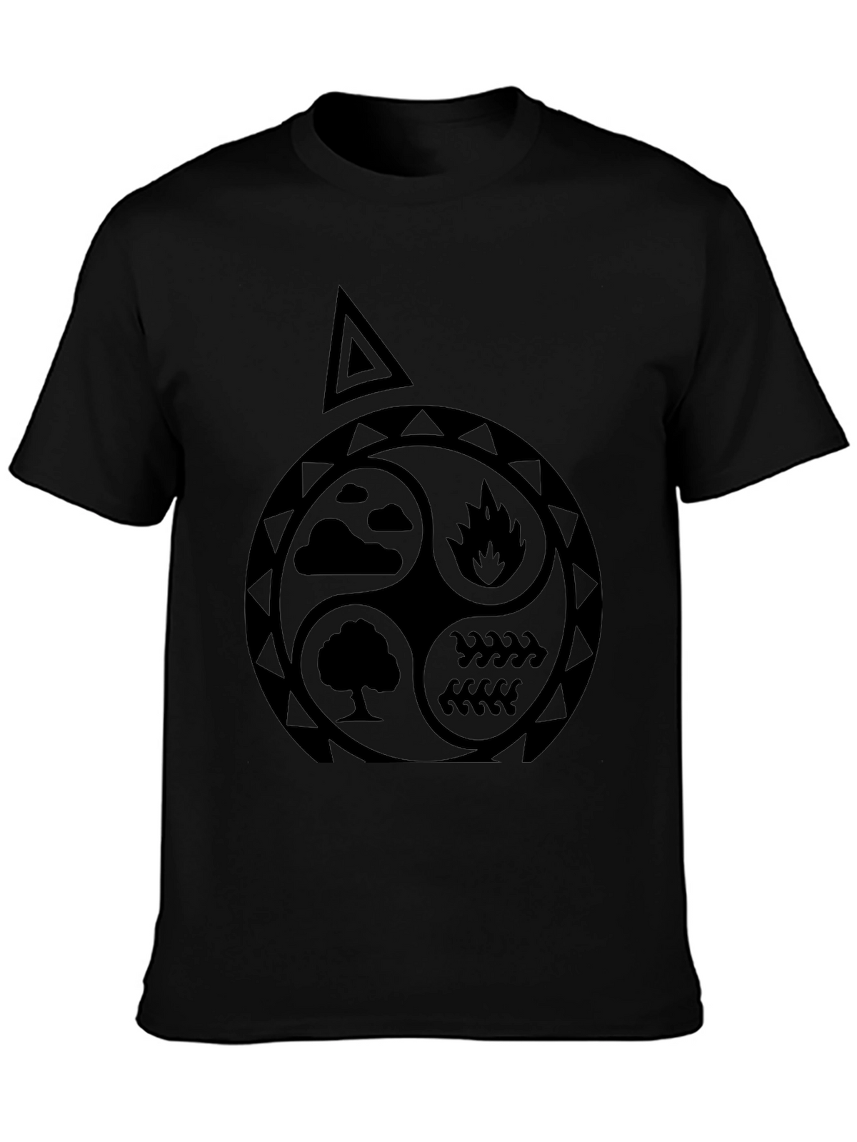 Elements T-Shirt: Earth Air Fire Water Symbol