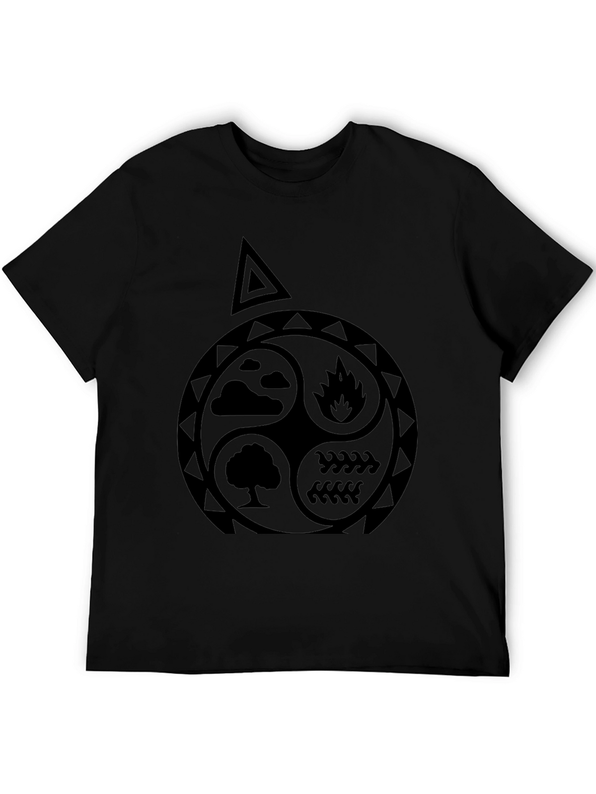 Elements T-Shirt: Earth Air Fire Water Symbol