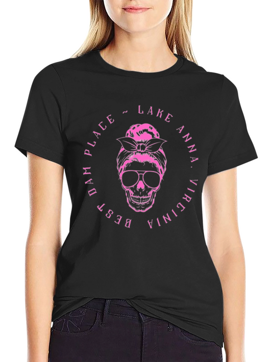 Lake Anna Virginia Skull Graphic T-Shirt