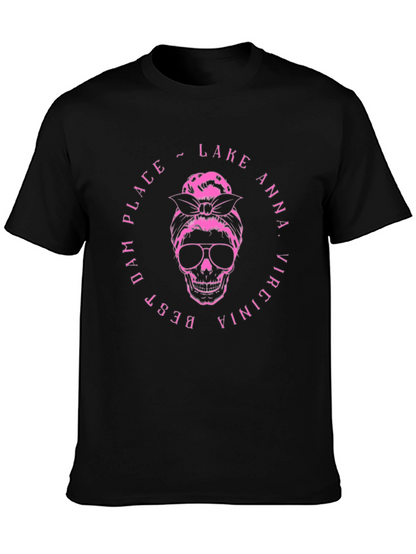 Lake Anna Virginia Skull Graphic T-Shirt