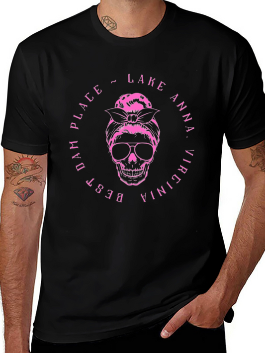 Lake Anna Virginia Skull Graphic T-Shirt