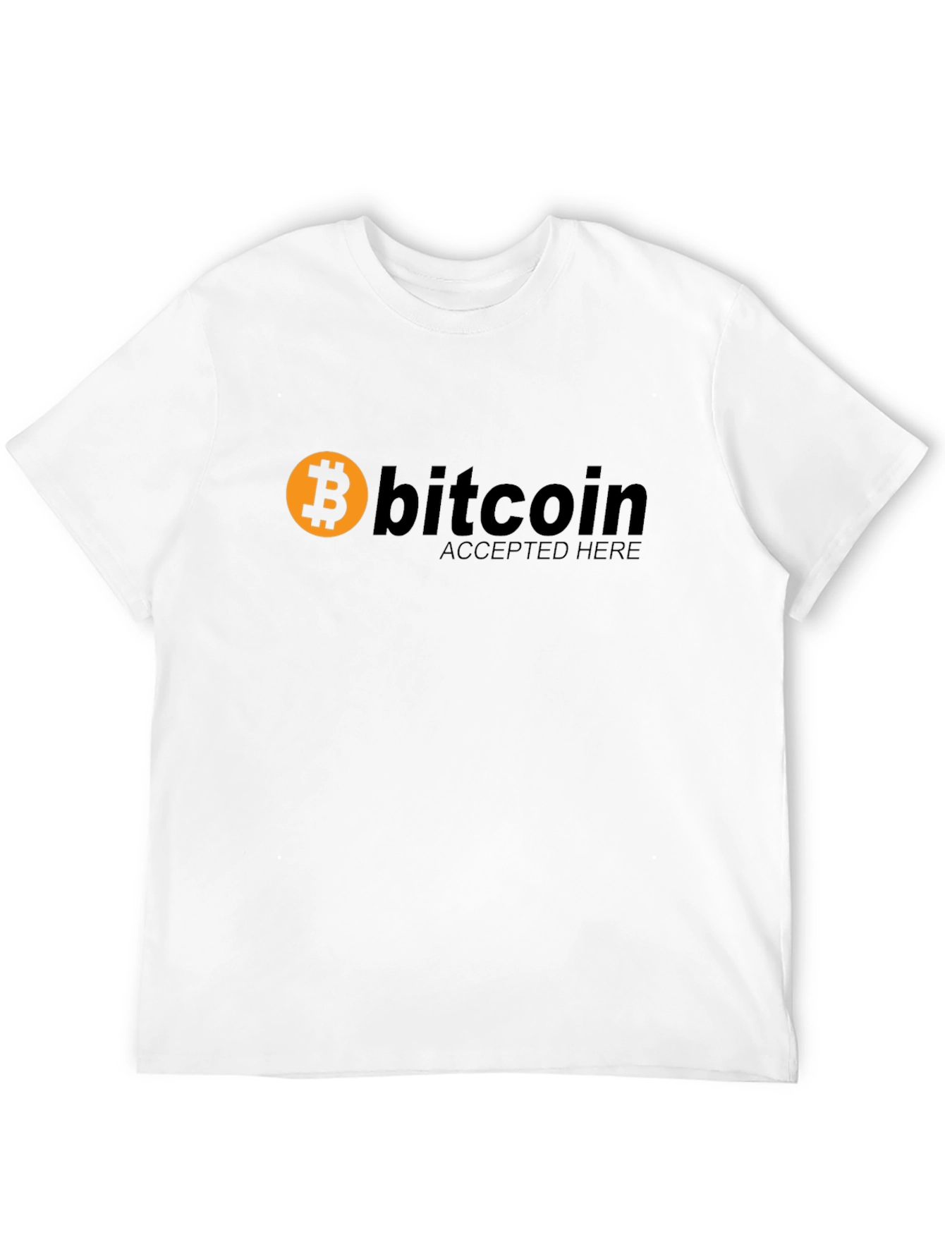 Bitcoin Accepted Here Black T-Shirt