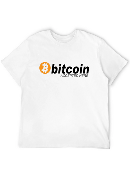 Bitcoin Accepted Here Black T-Shirt