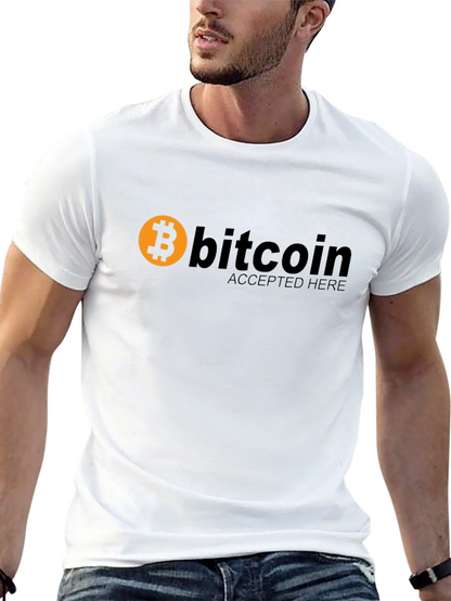 Bitcoin Accepted Here Black T-Shirt