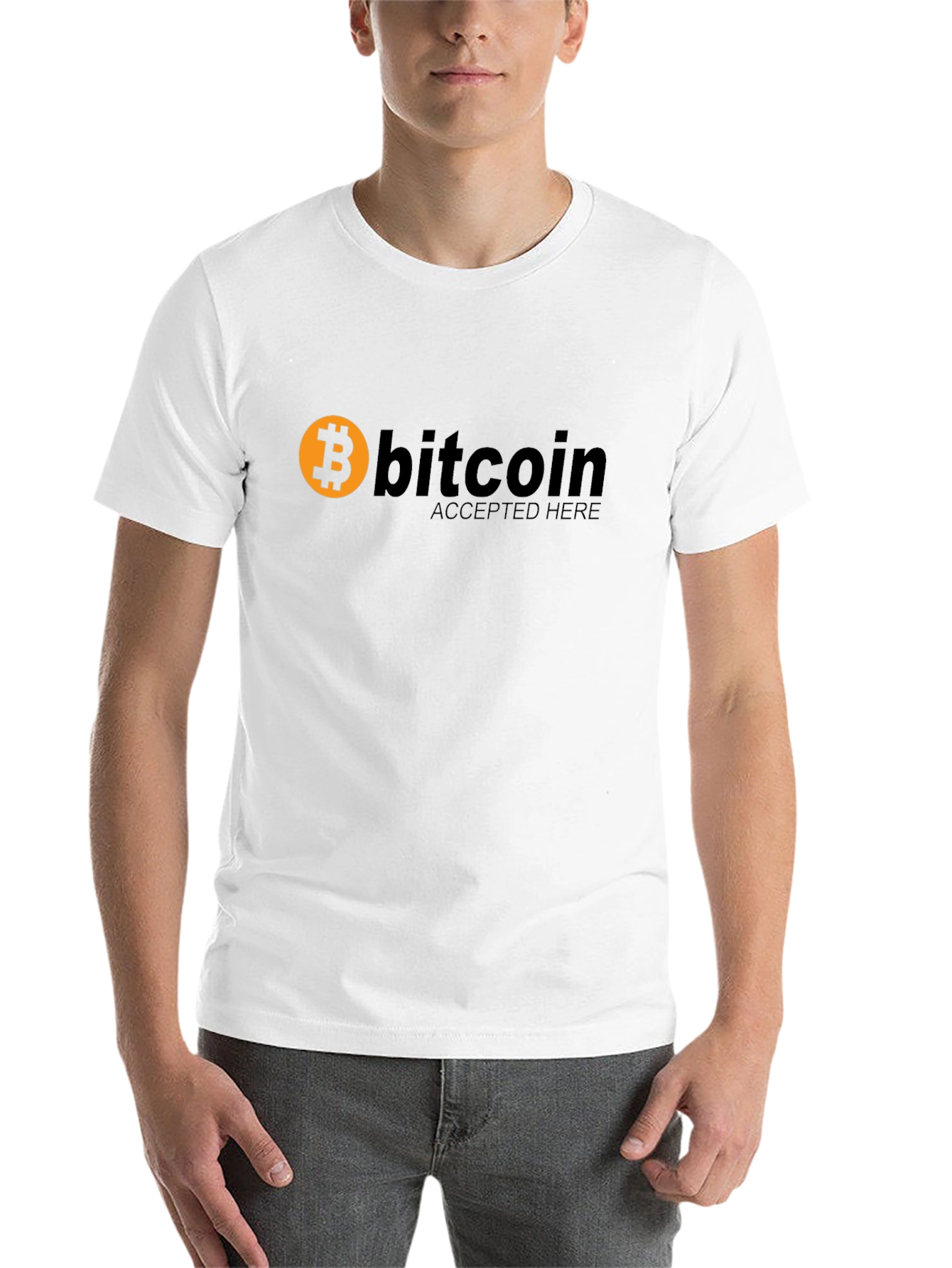 Bitcoin Accepted Here Black T-Shirt