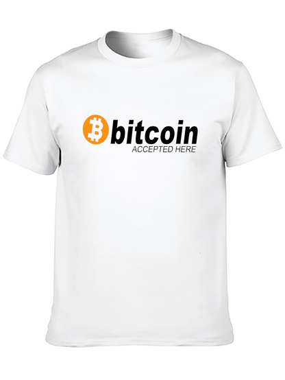 Bitcoin Accepted Here Black T-Shirt