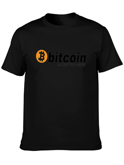 Bitcoin Accepted Here Black T-Shirt