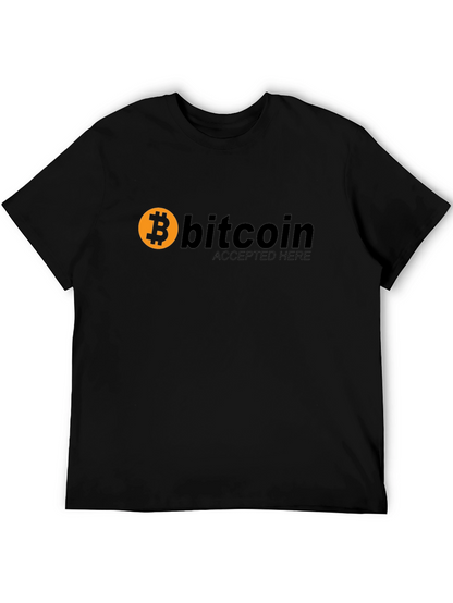 Bitcoin Accepted Here Black T-Shirt