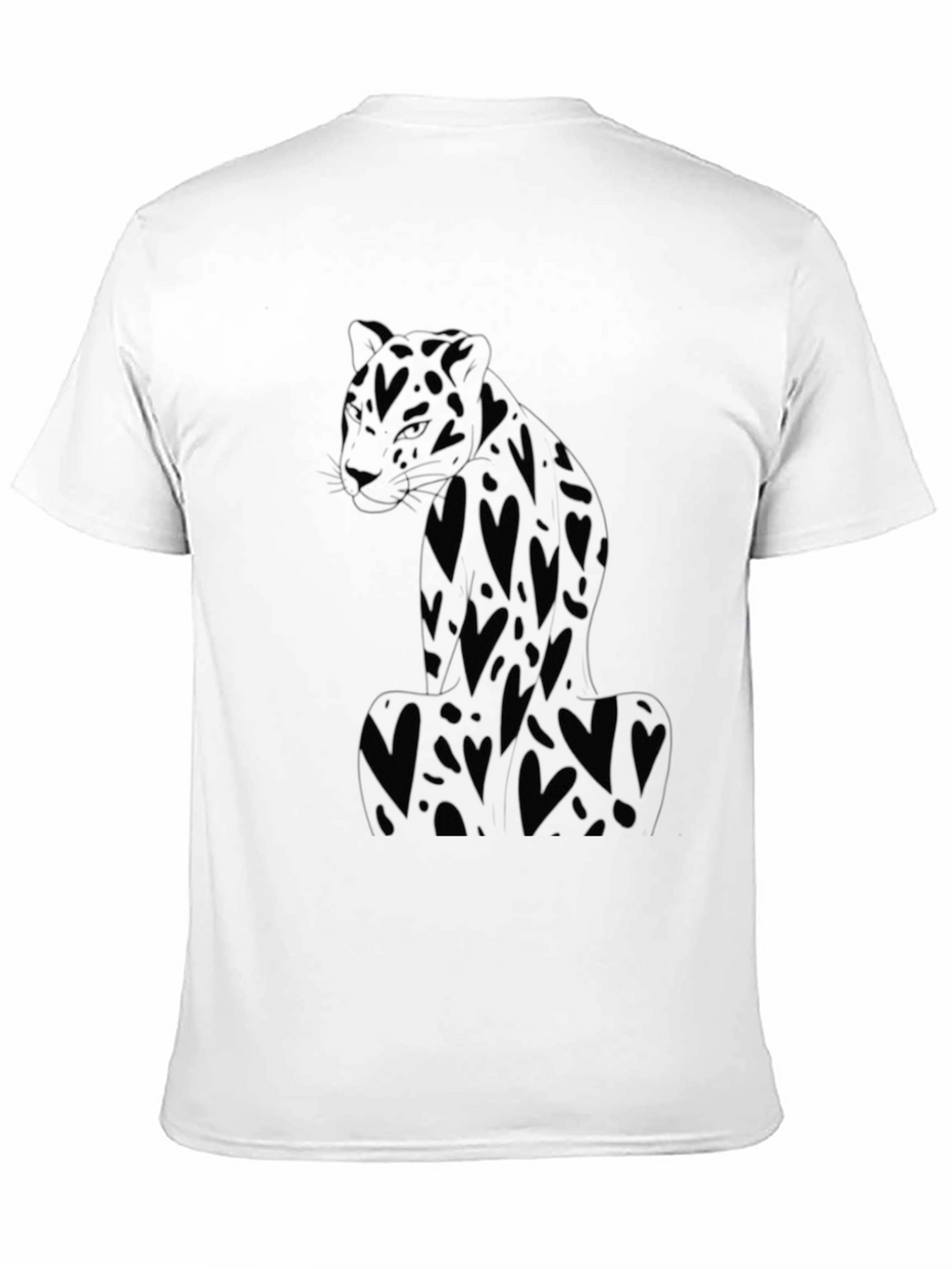 Black Heart Leopard Graphic Tee
