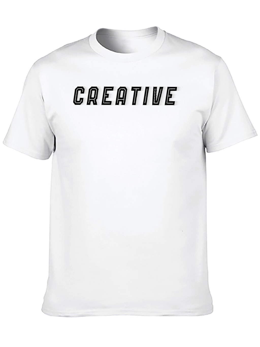 Creative Graphic Tee - Black T-Shirt
