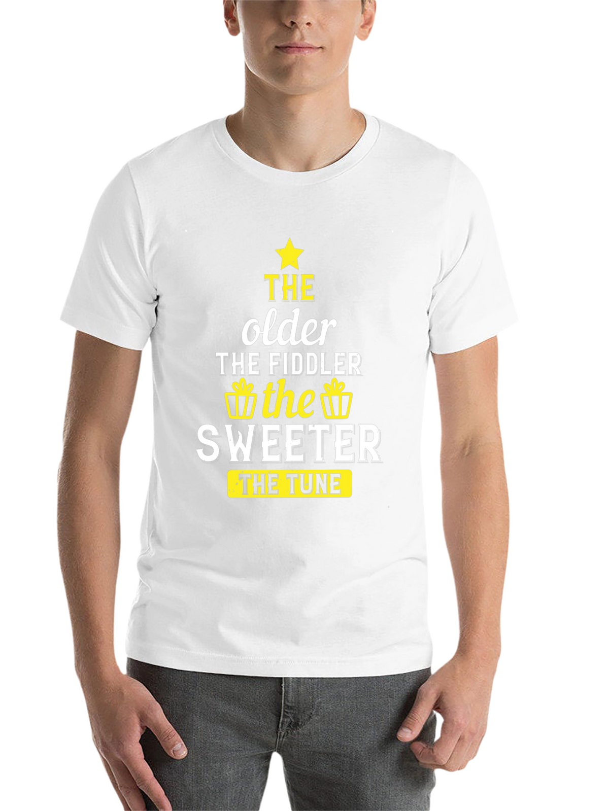 The Older the Fiddler the Sweeter Black T-Shirt