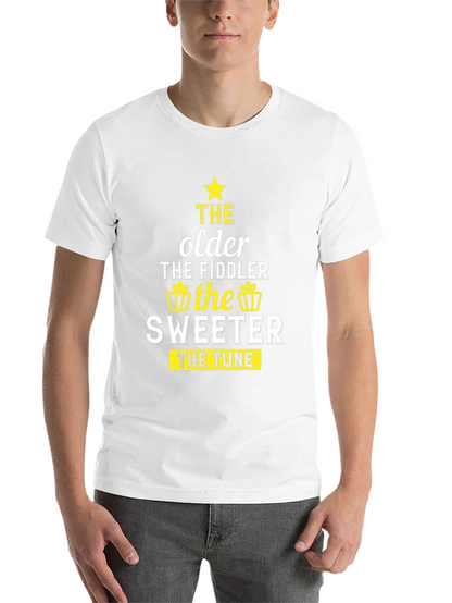 The Older the Fiddler the Sweeter Black T-Shirt
