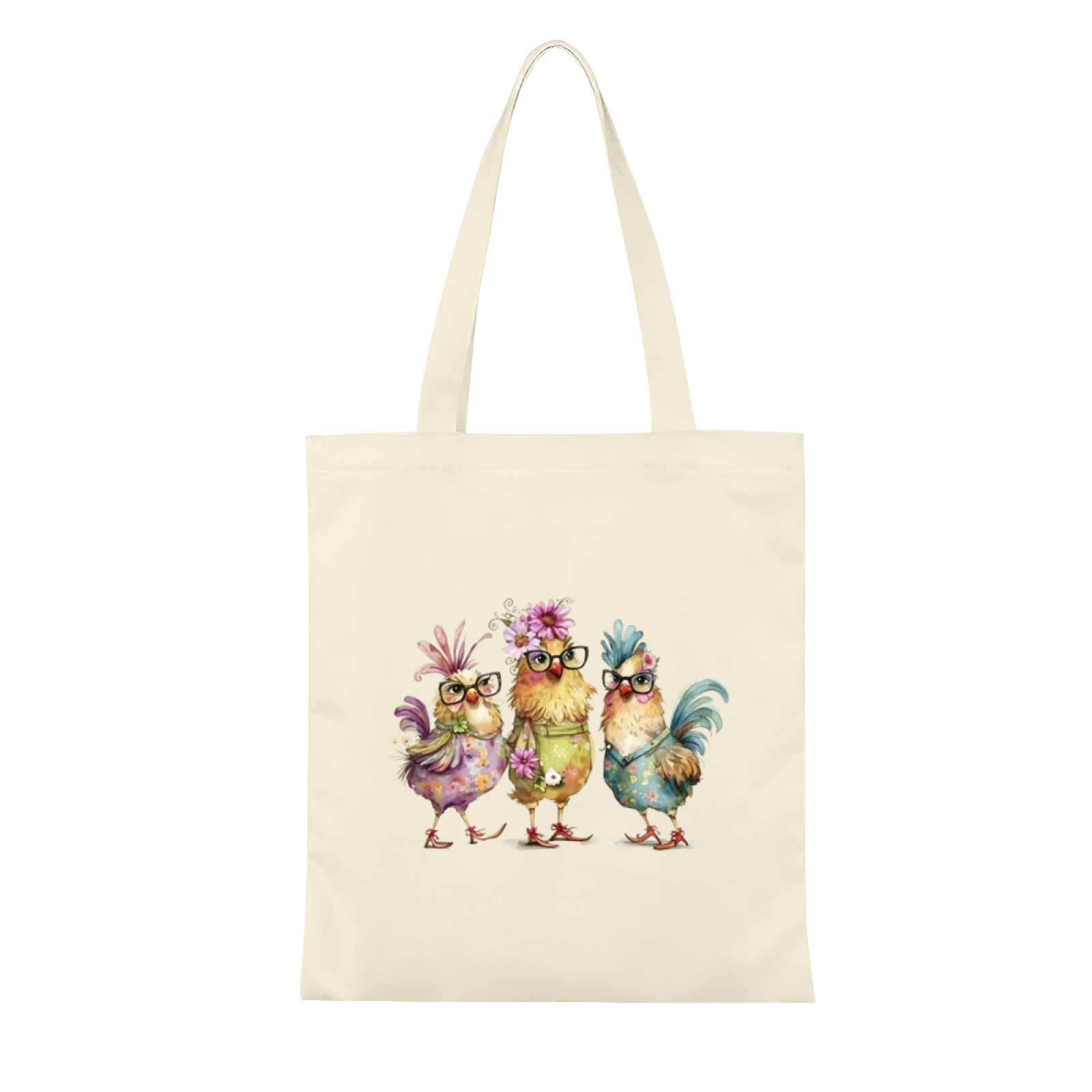 Cute Christmas Kitten with Scarf Hat Canvas Tote | Soft Student School Shoulder Bag