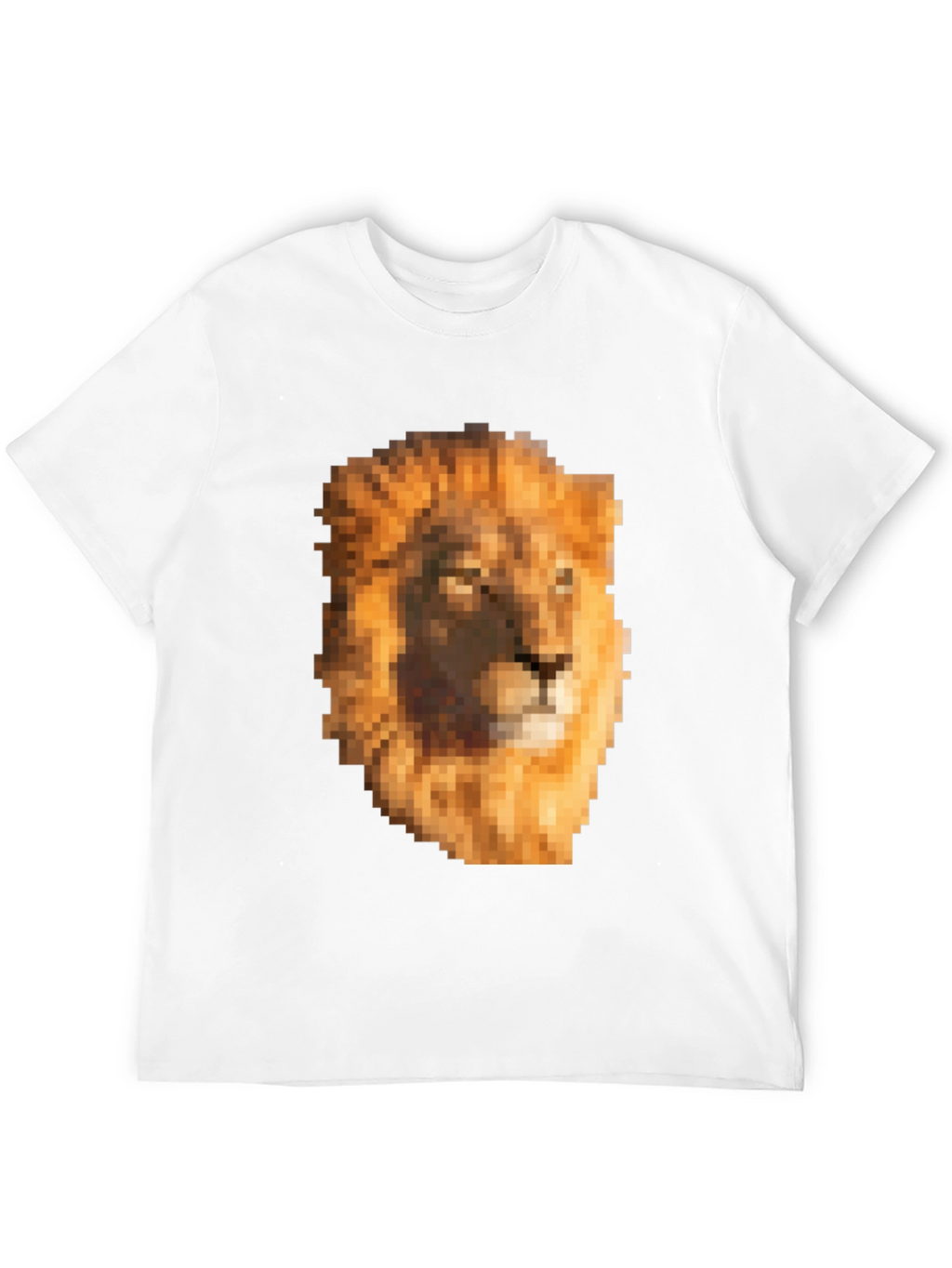 Pixel Lion Graphic Tee - Unique Style