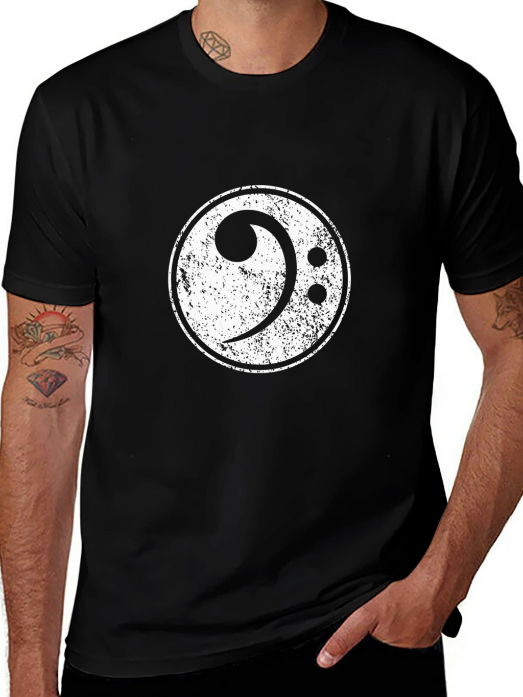 Bass Clef T-Shirt - Music Lover Tee