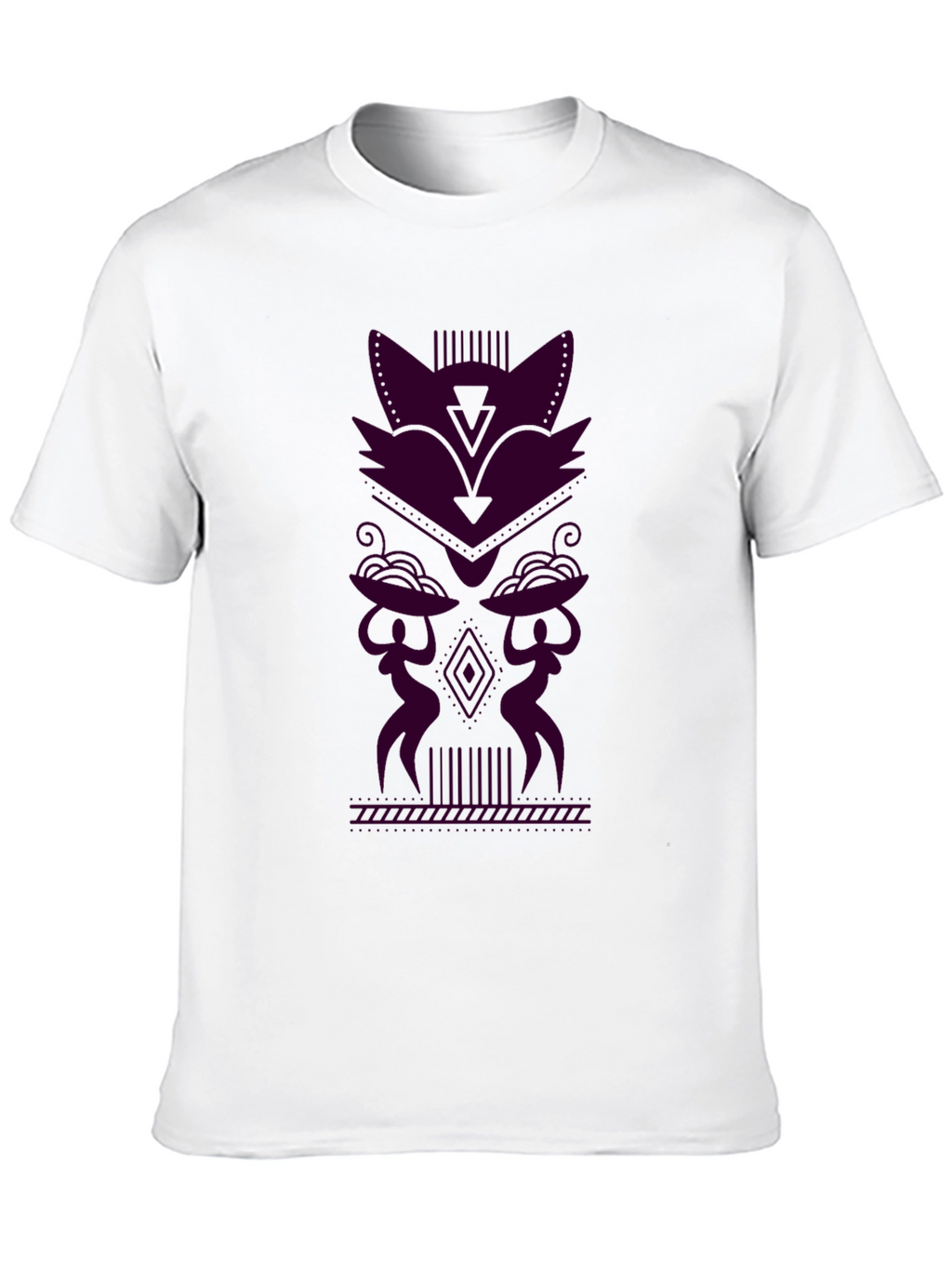 Geometric Tribal Style Graphic Tee
