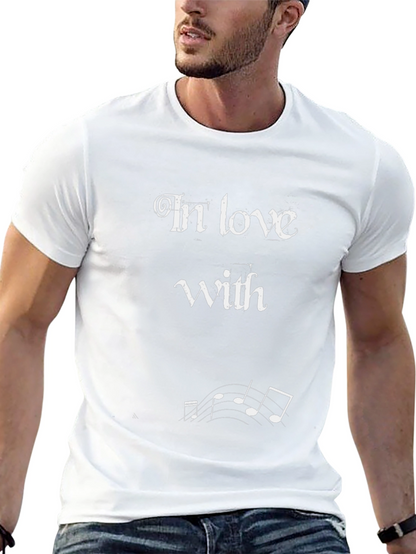 In Love With Music Black T-Shirt