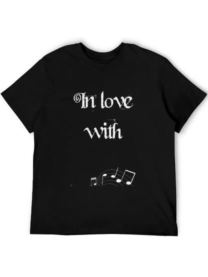 In Love With Music Black T-Shirt