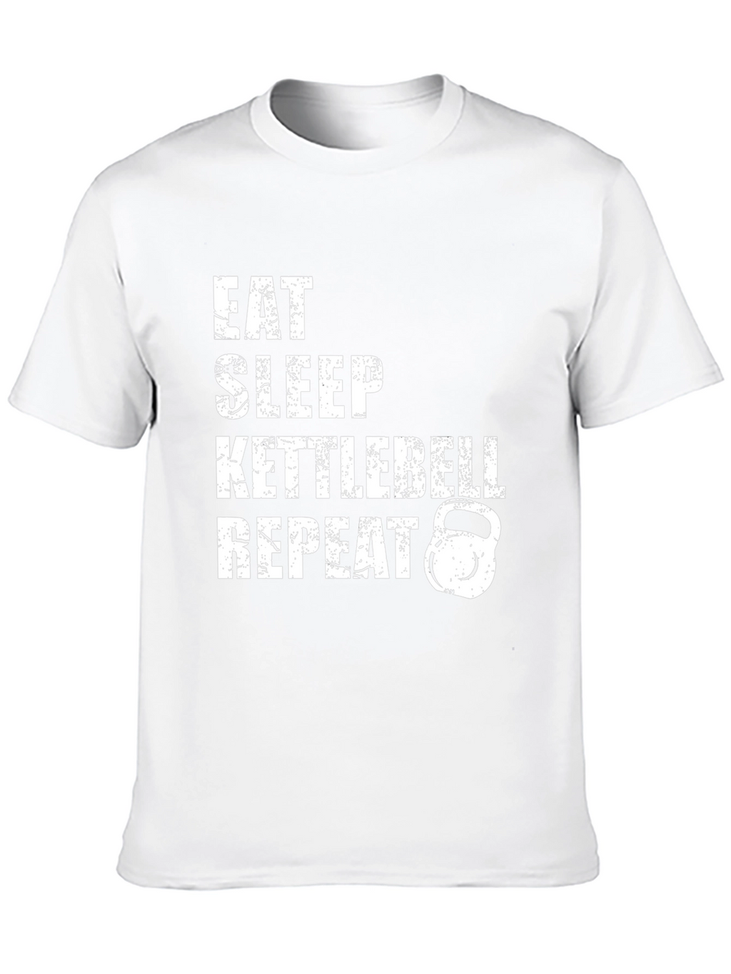 Eat Sleep Kettlebell Repeat Graphic Tee