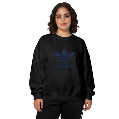 Classic Retro Trefoil Logo Sport Crewneck Sweatshirt