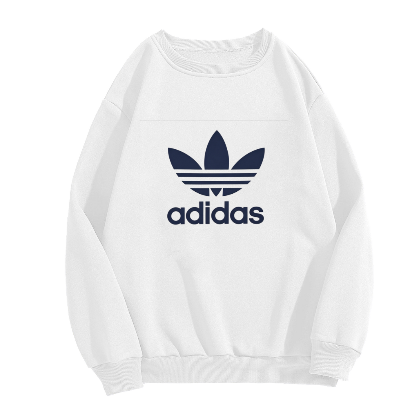 Classic Retro Trefoil Logo Sport Crewneck Sweatshirt