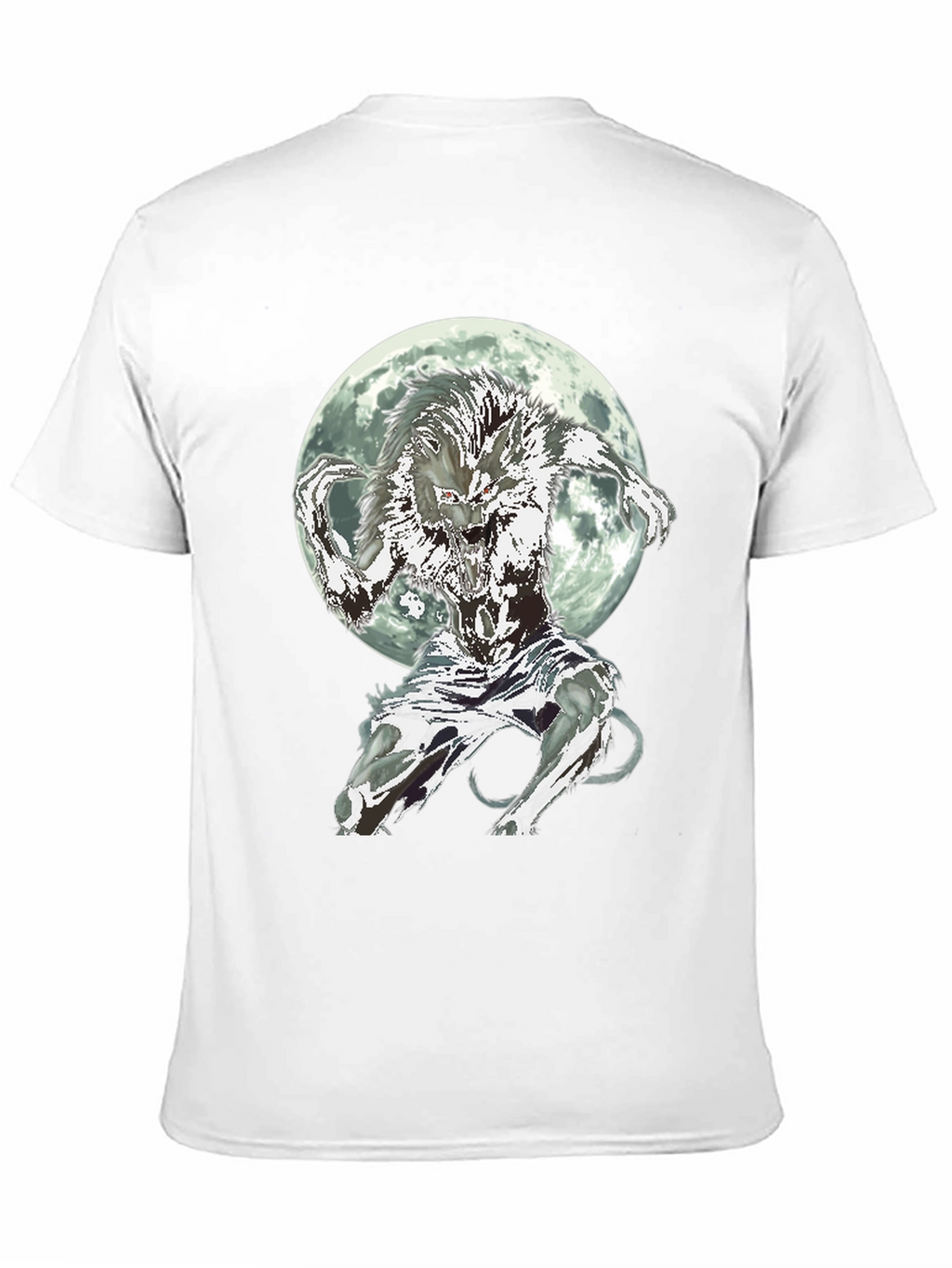 Werewolf Moon Graphic Tee - Black Cotton