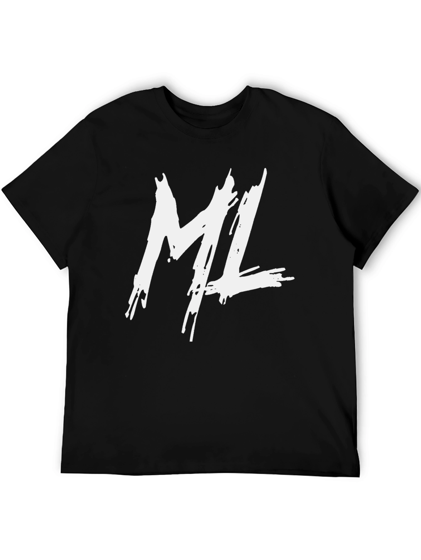 ML Black Graphic Tee - Trendy Streetwear