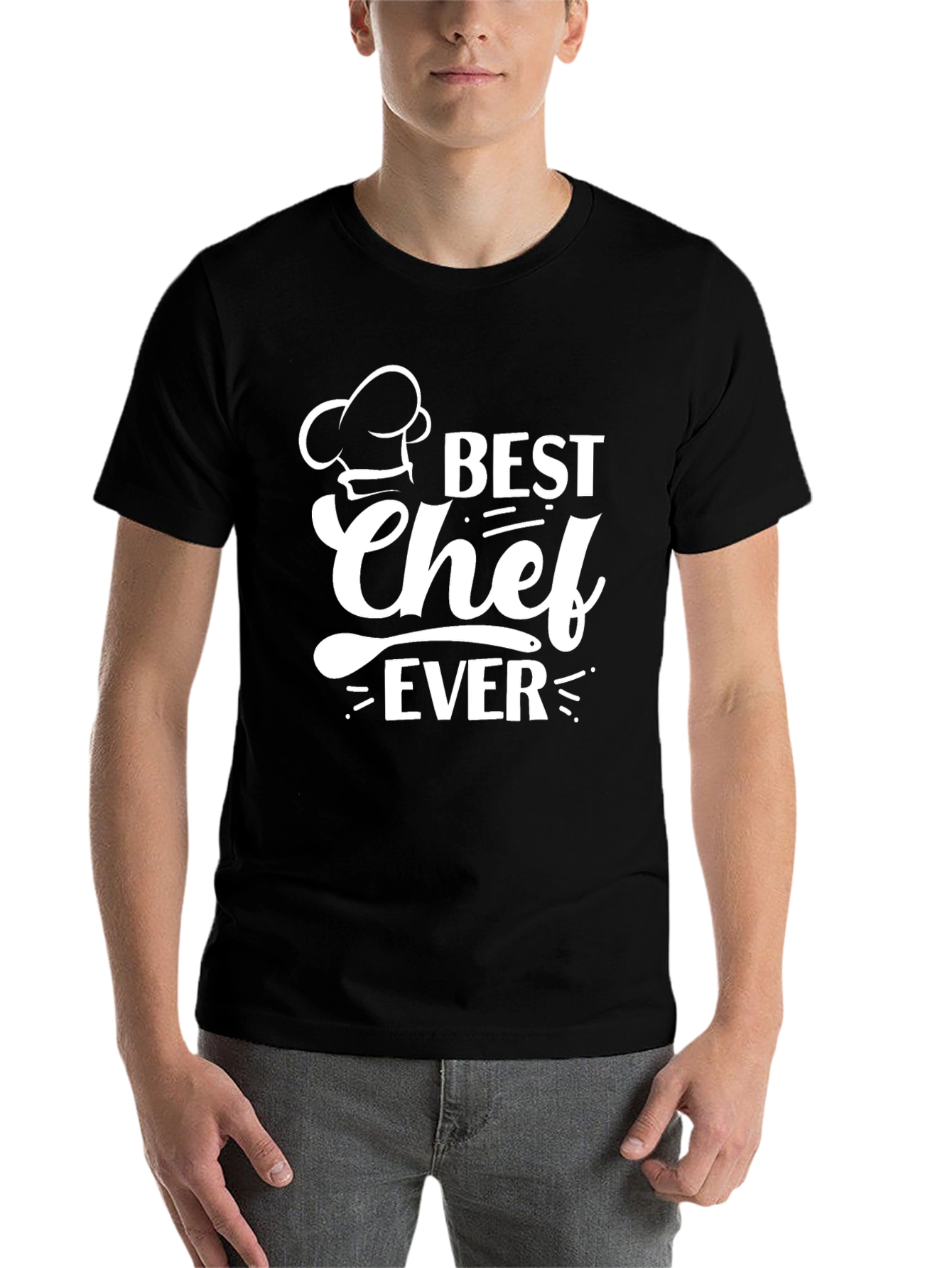 Best Chef Ever T-Shirt - Black Cotton Graphic Tee