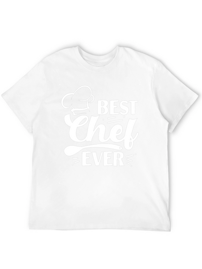 Best Chef Ever T-Shirt - Black Cotton Graphic Tee