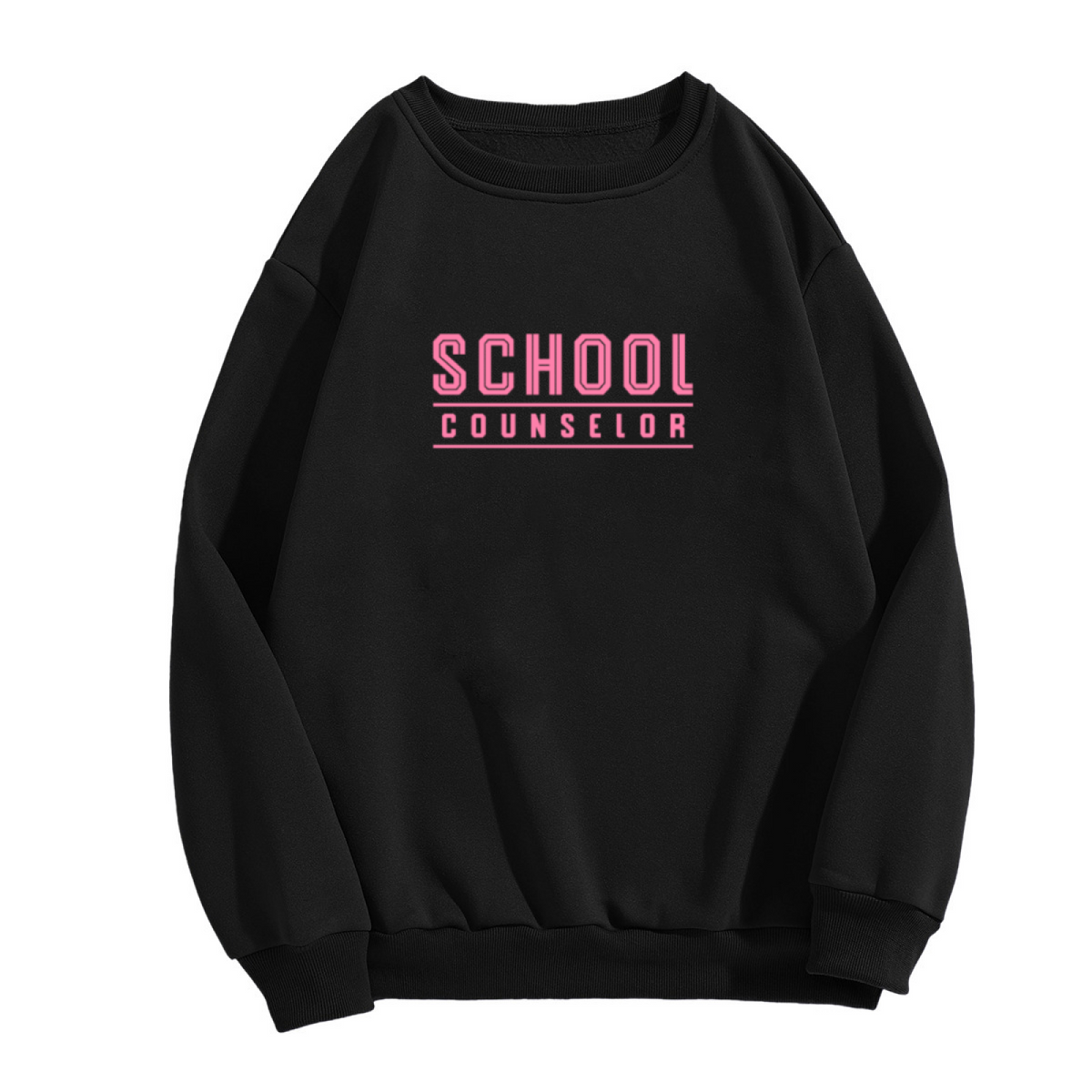 School Counselor Crewneck Sweatshirt, Typography Staff Pullover, Counselor Appreciation Gift