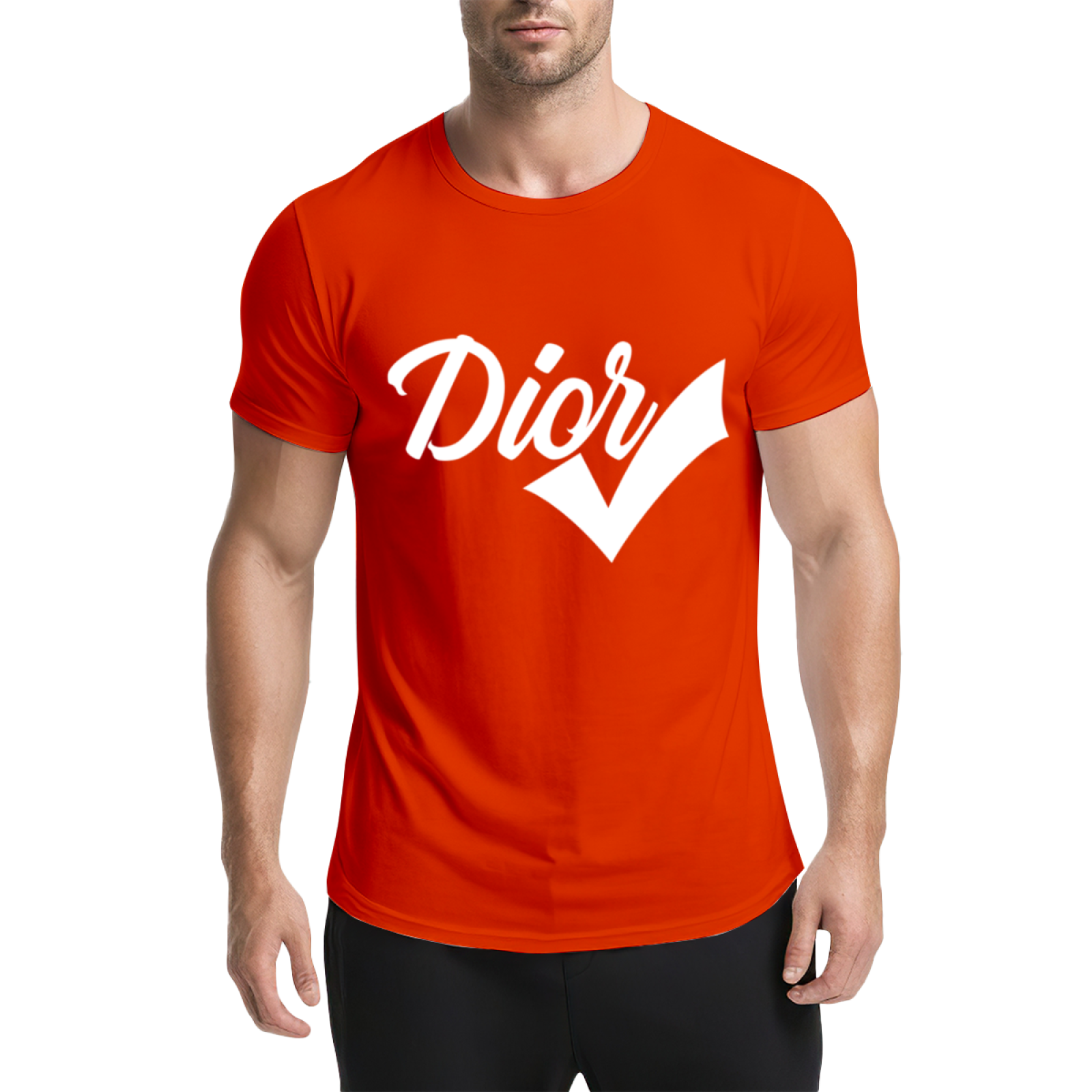 Trendy Dior Check Mark Fashion Streetwear T-Shirt