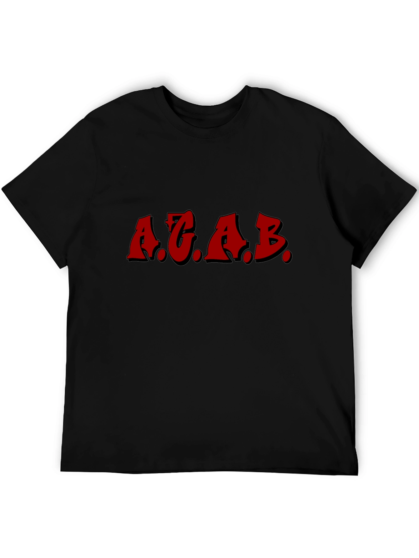 ACAB Graphic Tee - Black Crewneck T-Shirt