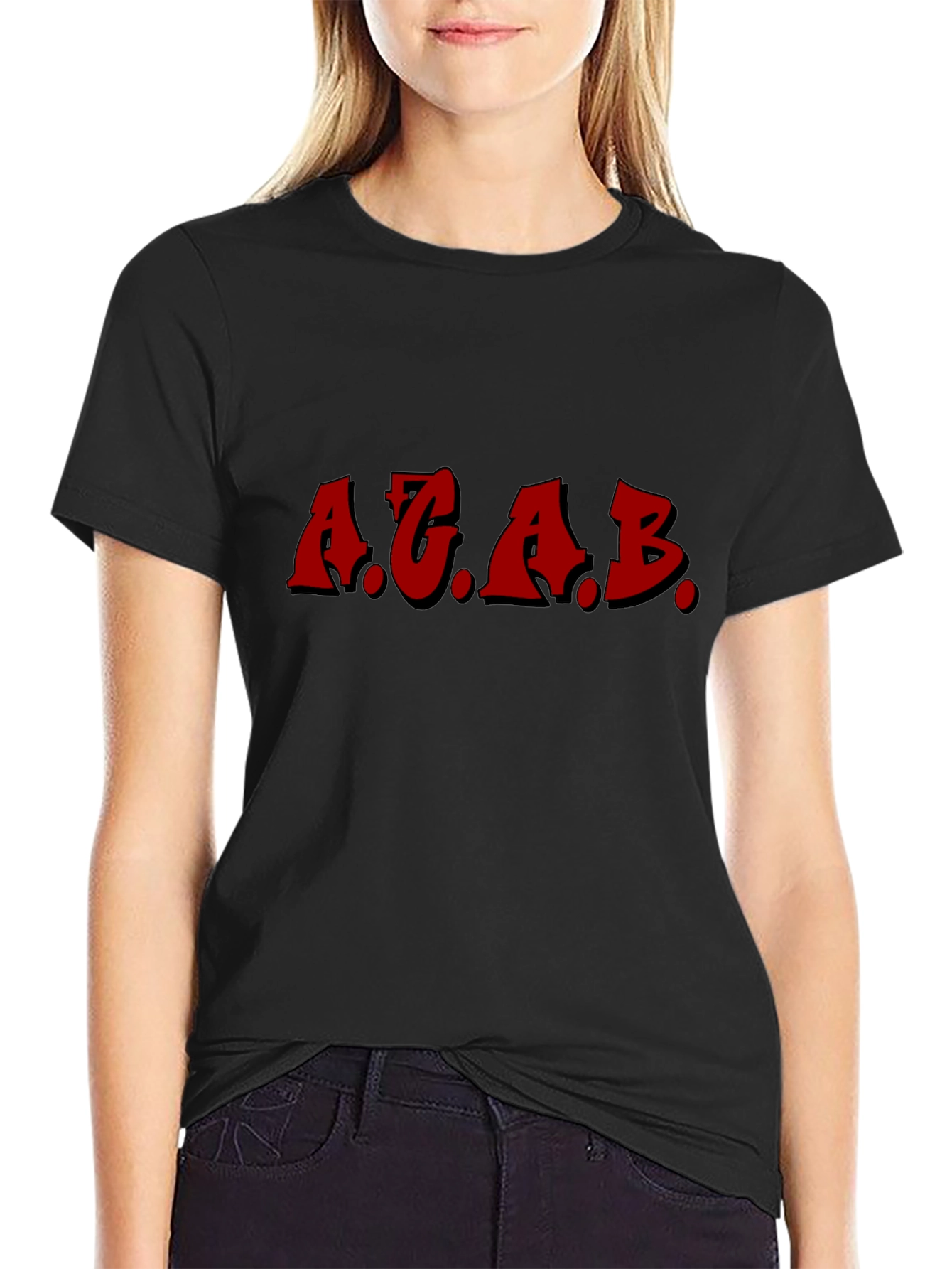 ACAB Graphic Tee - Black Crewneck T-Shirt