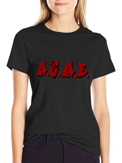 ACAB Graphic Tee - Black Crewneck T-Shirt