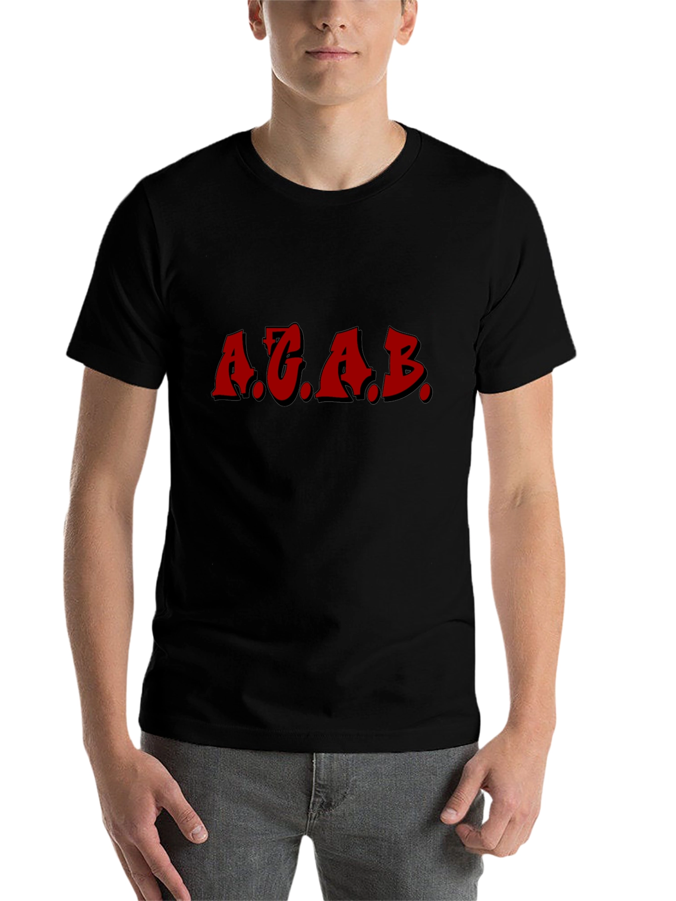 ACAB Graphic Tee - Black Crewneck T-Shirt