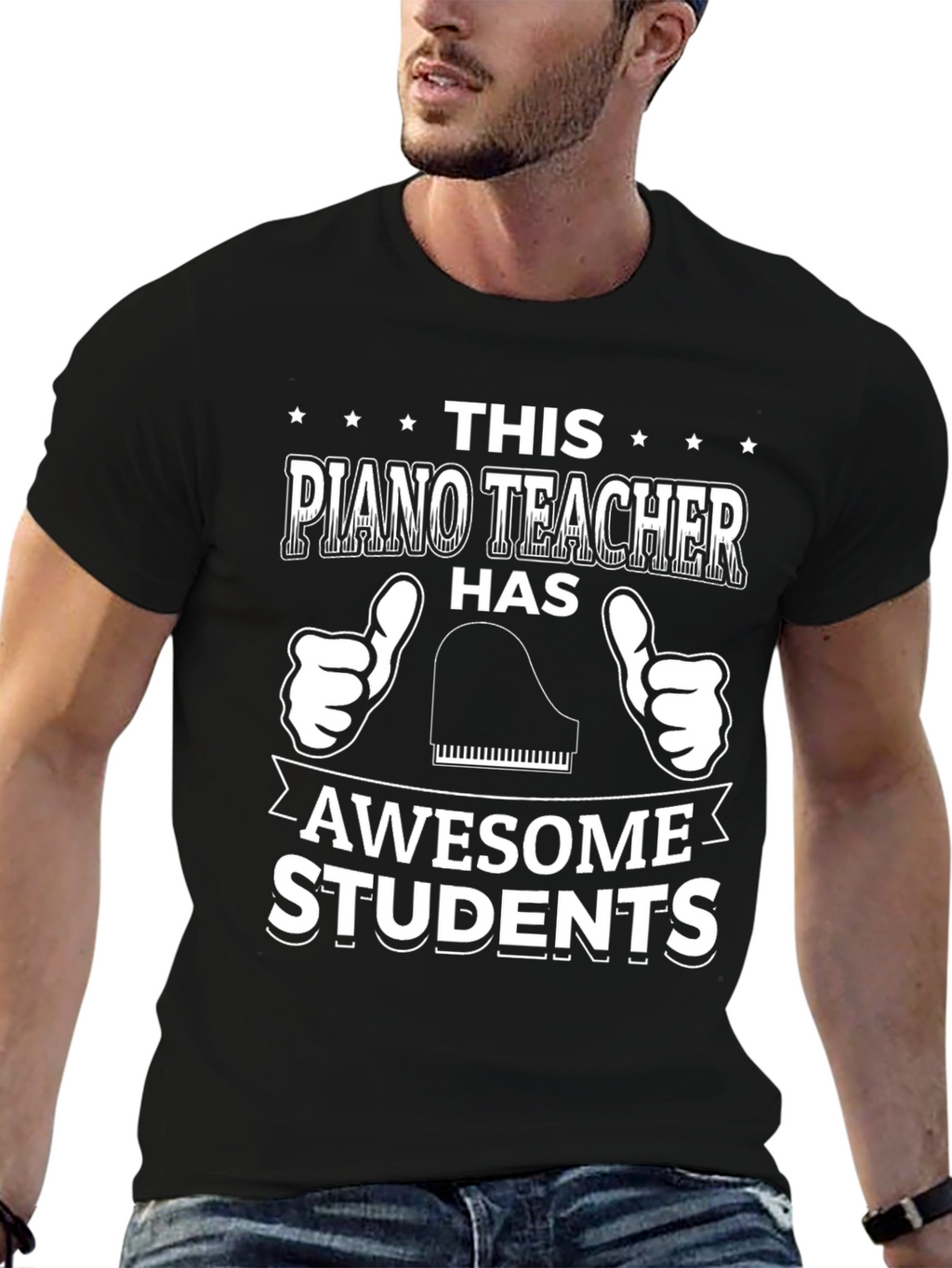 Piano Teacher Awesome Students Graphic T-Shirt