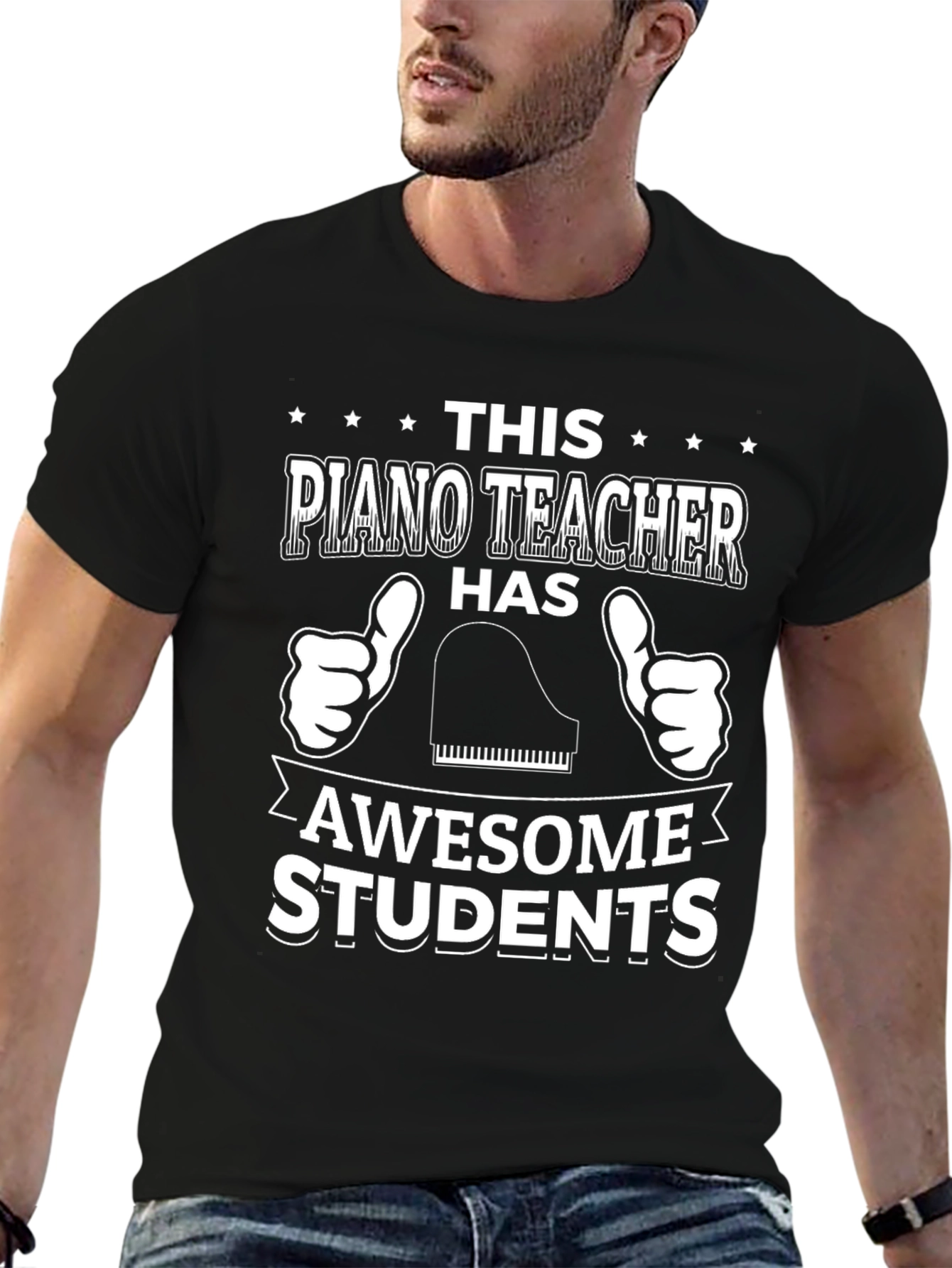 Piano Teacher Awesome Students Graphic T-Shirt