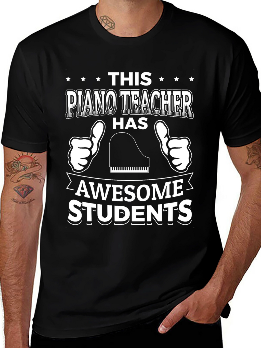 Piano Teacher Awesome Students Graphic T-Shirt