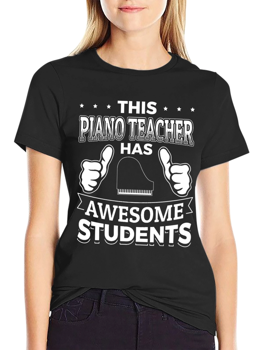 Piano Teacher Awesome Students Graphic T-Shirt