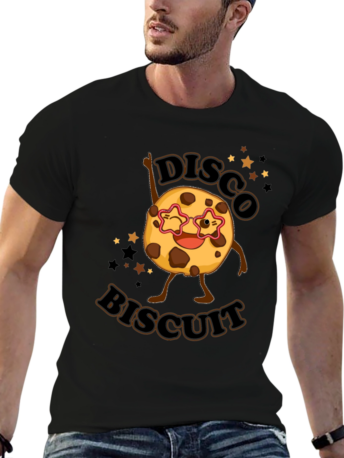 Disco Biscuit Black T-Shirt