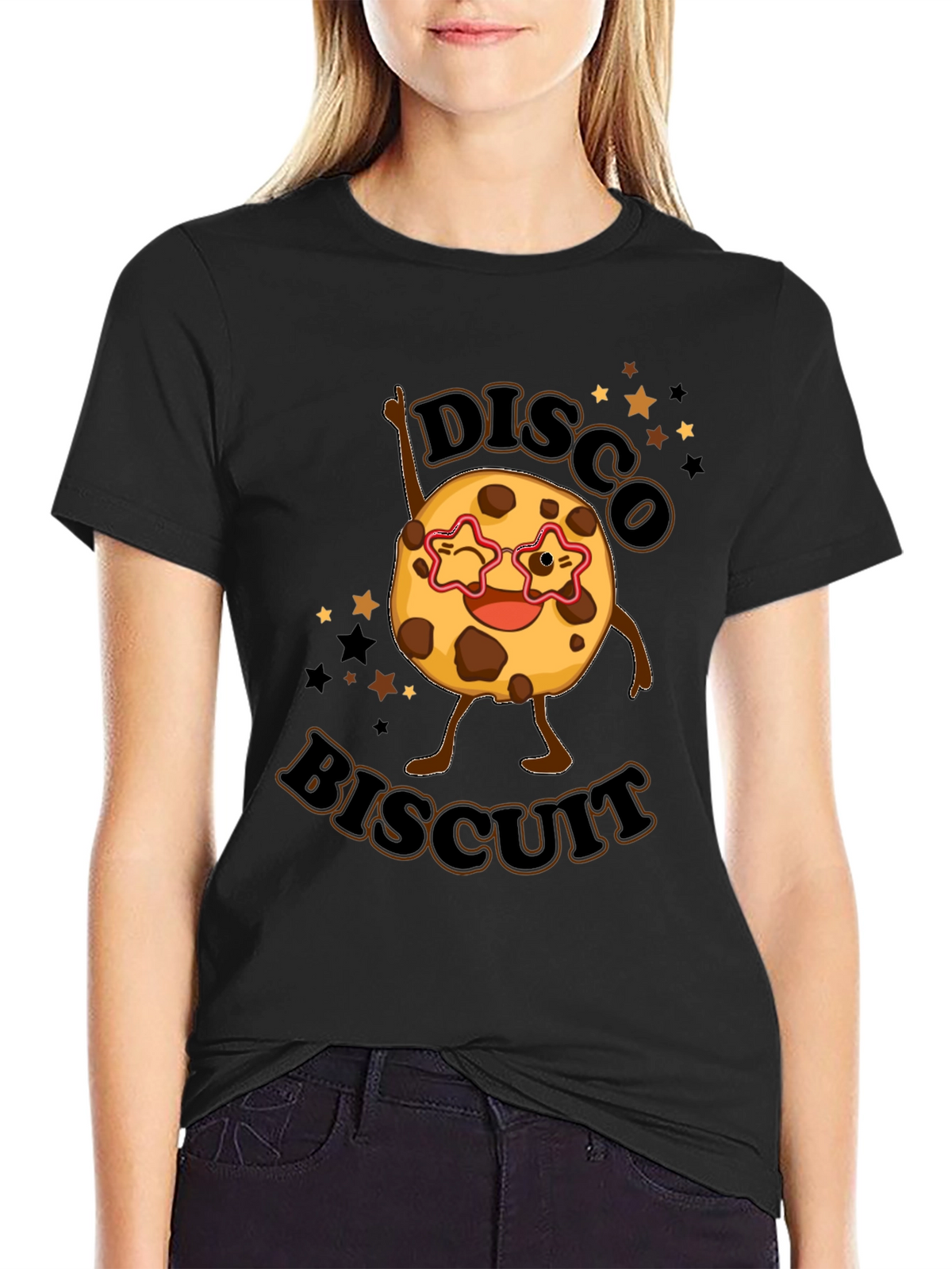 Disco Biscuit Black T-Shirt
