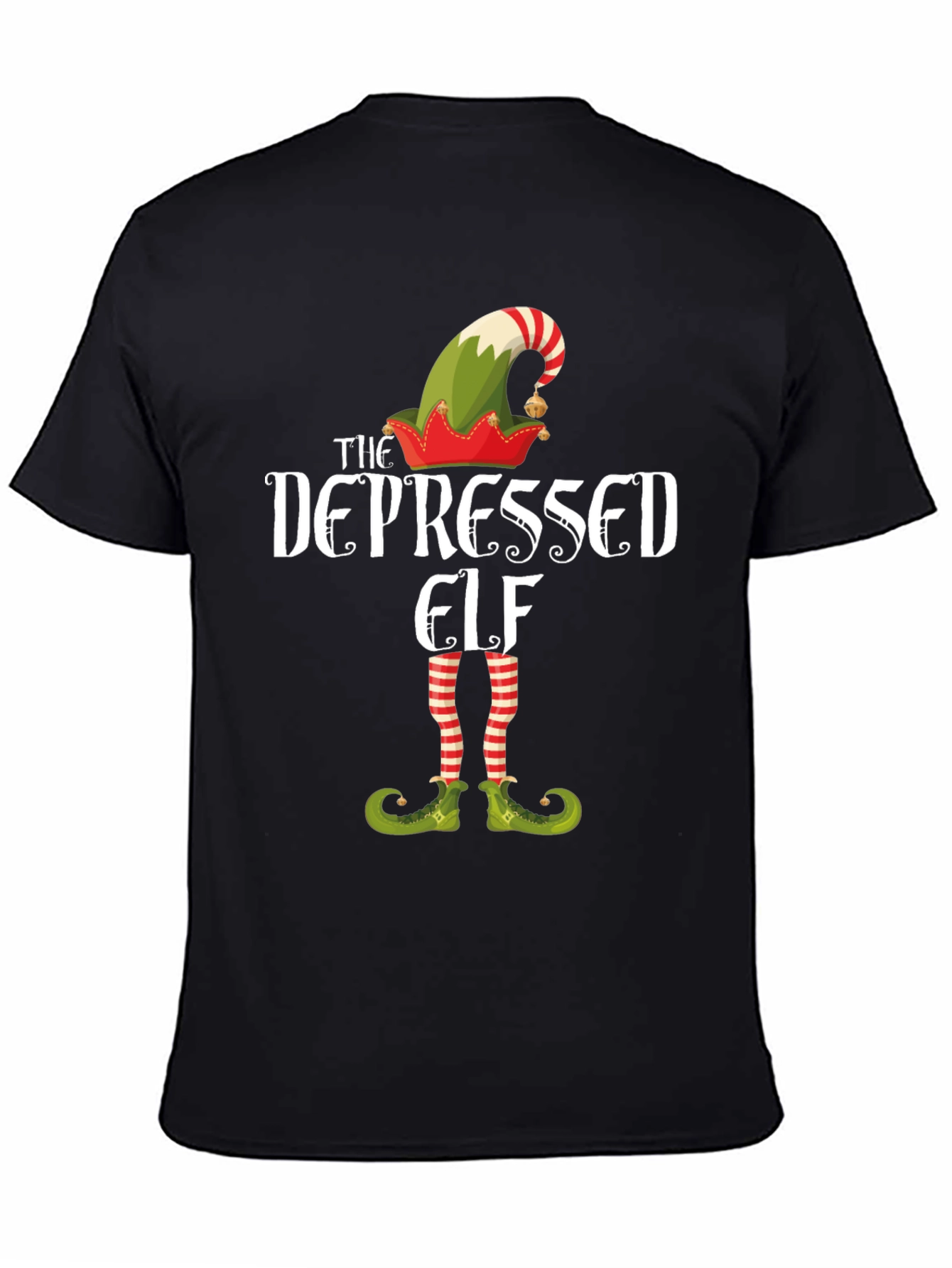 The Depressed Elf T-Shirt - Christmas Holiday Tee
