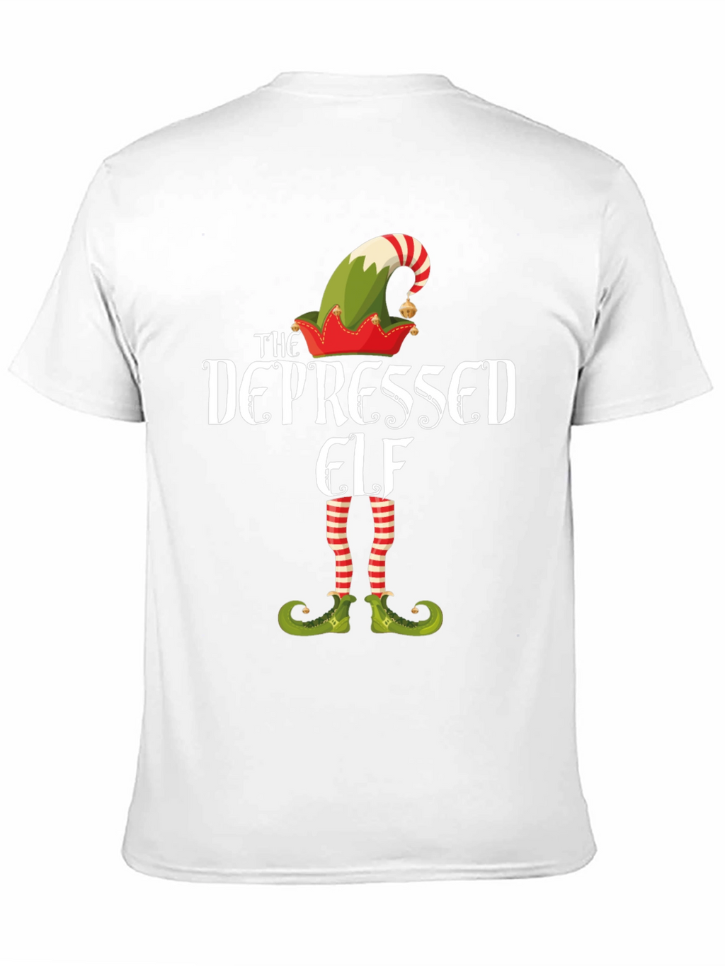 The Depressed Elf T-Shirt - Christmas Holiday Tee