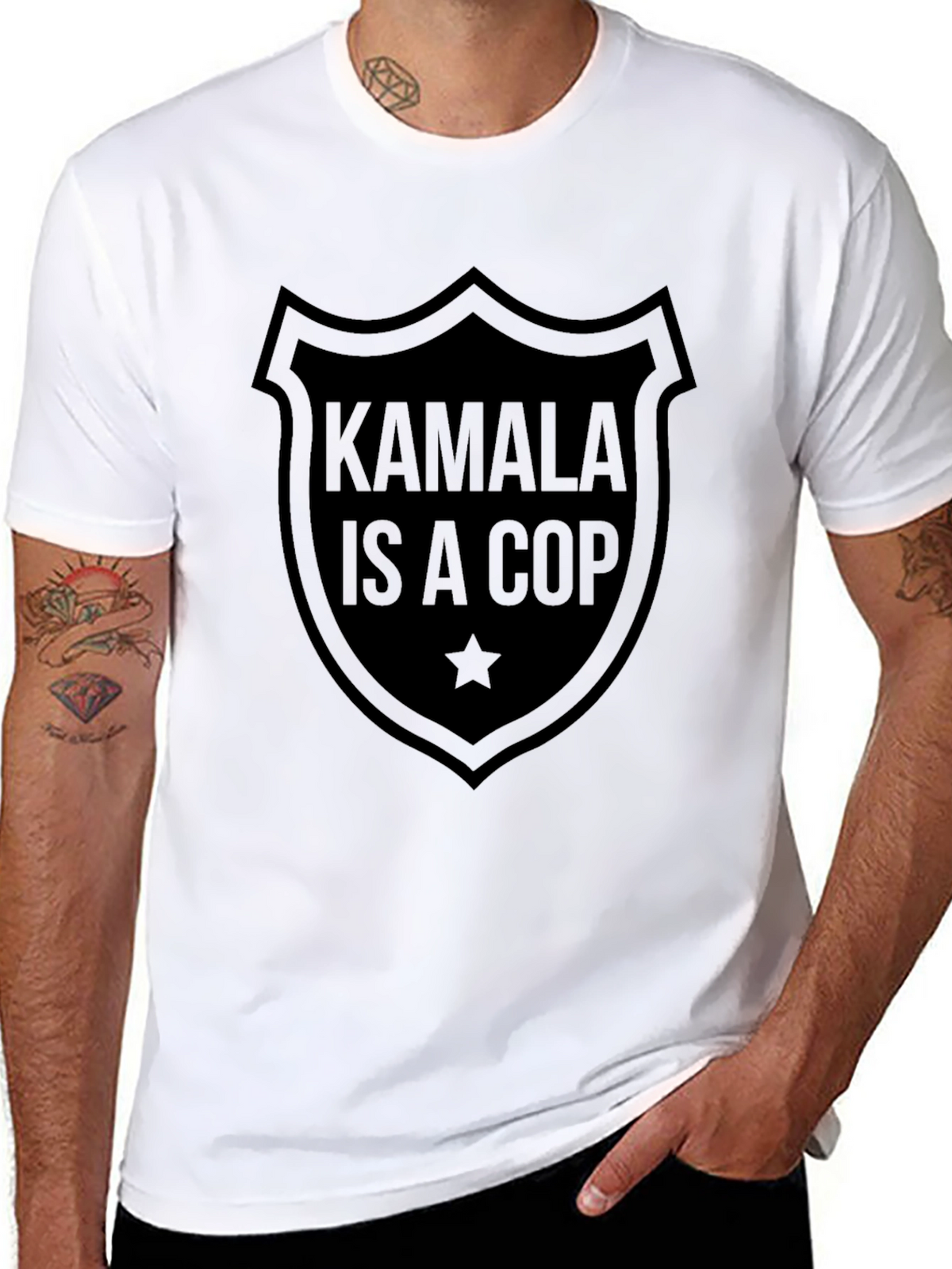 Kamala is a Cop Graphic Tee - Black