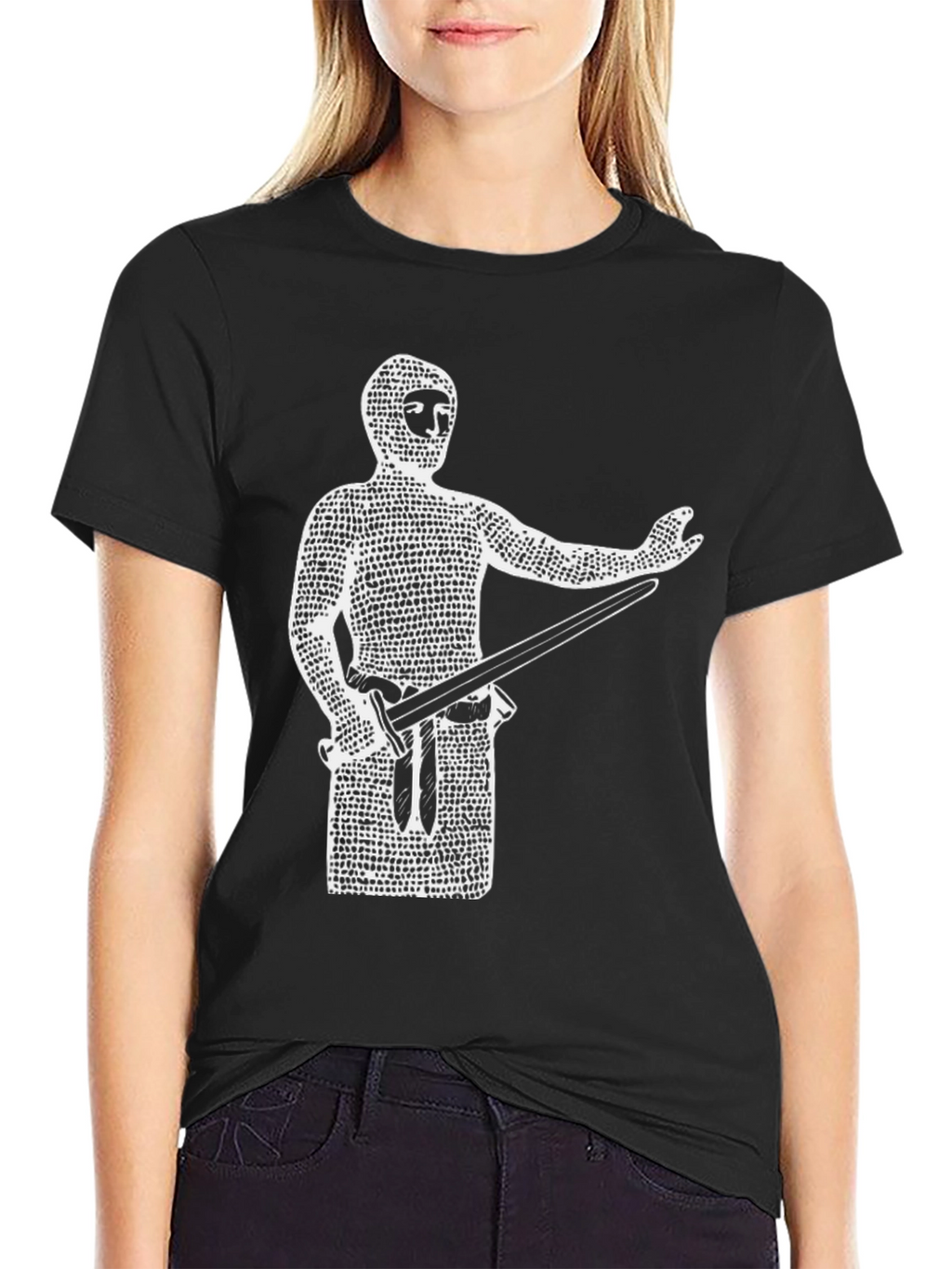Medieval Knight T-Shirt - Black