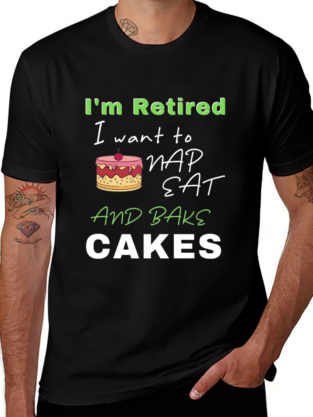 Retired Baker Humor T-Shirt